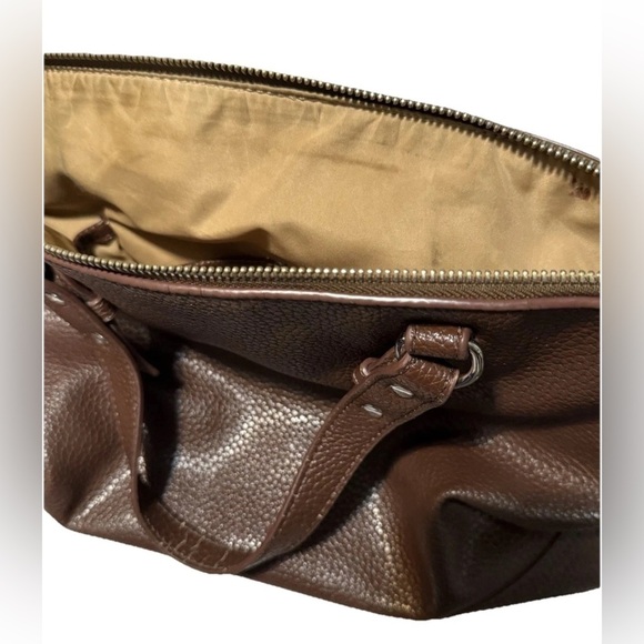 Nine West Brown Leather Shoulder Bag with Gold Hardware - Picture 8 of 12